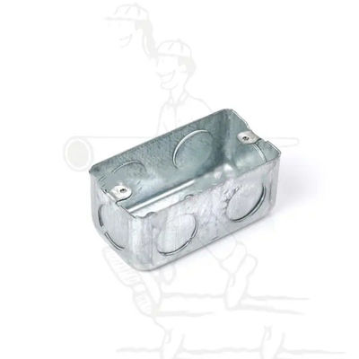 Caja de conexiones revestida 1.0mm-1.6m m del metal eléctrico rectangular antioxidante de la caja de conexiones
