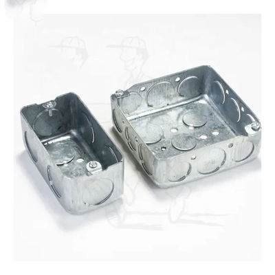 Caja de conexiones revestida 1.0mm-1.6m m del metal eléctrico rectangular antioxidante de la caja de conexiones