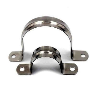 Modificado para requisitos particulares procesando la abrazadera en forma de &quot;U&quot; de acero inoxidable de la silla de montar del clip de la silla de montar 304 antioxidante