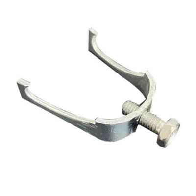 Hoja galvanizada Keel Clamp del hierro de la abrazadera del conducto del puntal de la resistencia de humedad